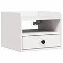 vidaXL Éjjeli asztal 2 pcs Fehér 38 x 36 x 29,5 cm Tömör fenyőfa