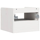 vidaXL Éjjeli asztal 2 pcs Fehér 38 x 36 x 29,5 cm Tömör fenyőfa