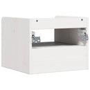 vidaXL Éjjeli asztal 2 pcs Fehér 38 x 36 x 29,5 cm Tömör fenyőfa