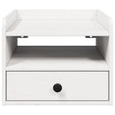 vidaXL Éjjeli asztal 2 pcs Fehér 38 x 36 x 29,5 cm Tömör fenyőfa