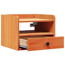 vidaXL Éjjeli asztal Faggyú barna 38 x 36 x 29,5 cm Tömör fenyőfa