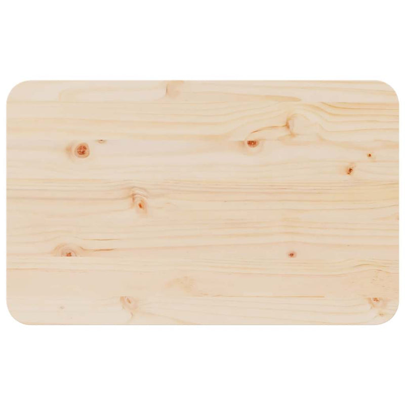 vidaXL Dohányzóasztal Természetes 80 x 50 x 31 cm Tömör fenyőfa