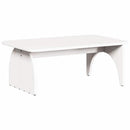 vidaXL Dohányzóasztal Fehér 80 x 50 x 31 cm Tömör fenyőfa