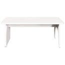 vidaXL Dohányzóasztal Fehér 80 x 50 x 31 cm Tömör fenyőfa