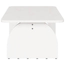 vidaXL Dohányzóasztal Fehér 80 x 50 x 31 cm Tömör fenyőfa