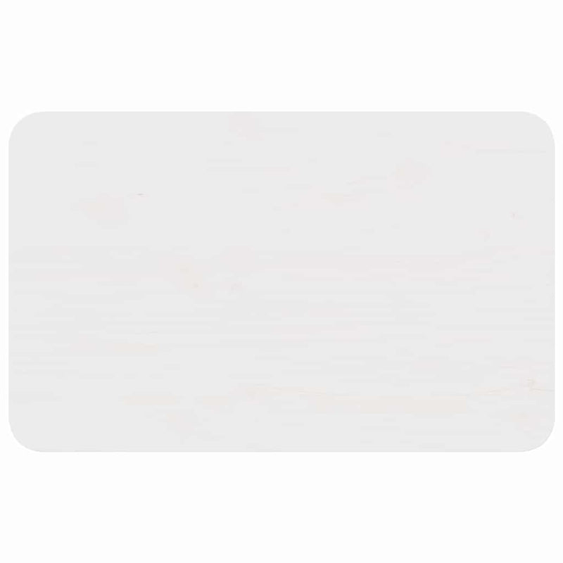 vidaXL Dohányzóasztal Fehér 80 x 50 x 31 cm Tömör fenyőfa