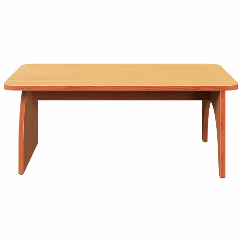 vidaXL Dohányzóasztal Viaszbarna 80 x 50 x 31 cm Tömör fenyőfa