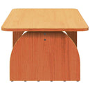 vidaXL Dohányzóasztal Faggyú barna 80 x 50 x 31 cm Tömör fenyőfa