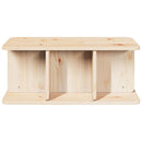 vidaXL Dohányzóasztal Természetes 80 x 39,5 x 33,5 cm Tömör fenyőfa