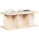 vidaXL Dohányzóasztal Természetes 80 x 39,5 x 33,5 cm Tömör fenyőfa