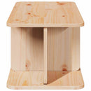 vidaXL Dohányzóasztal Természetes 80 x 39,5 x 33,5 cm Tömör fenyőfa
