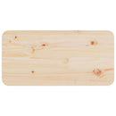 vidaXL Dohányzóasztal Természetes 80 x 39,5 x 33,5 cm Tömör fenyőfa