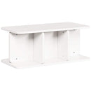 vidaXL Dohányzóasztal Fehér 80 x 39,5 x 33,5 cm Tömör fenyőfa