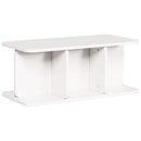 vidaXL Dohányzóasztal Fehér 80 x 39,5 x 33,5 cm Tömör fenyőfa