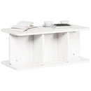 vidaXL Dohányzóasztal Fehér 80 x 39,5 x 33,5 cm Tömör fenyőfa