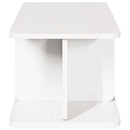 vidaXL Dohányzóasztal Fehér 80 x 39,5 x 33,5 cm Tömör fenyőfa