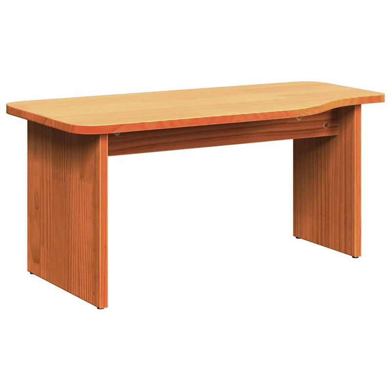 vidaXL Dohányzóasztal 2 pcs Viaszbarna 100 x 69 x 35.5 cm