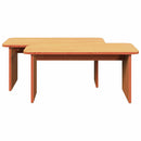 vidaXL Dohányzóasztal 2 pcs Faggyú barna Tömör fenyőfa