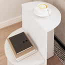 vidaXL Dohányzóasztal Fehér 50 x 40 x 50 cm Tömör fenyőfa