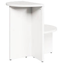 vidaXL Dohányzóasztal Fehér 50 x 40 x 50 cm Tömör fenyőfa