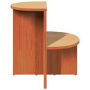 vidaXL Dohányzóasztal Faggyú barna 50 x 40 x 50 cm Tömör fenyőfa