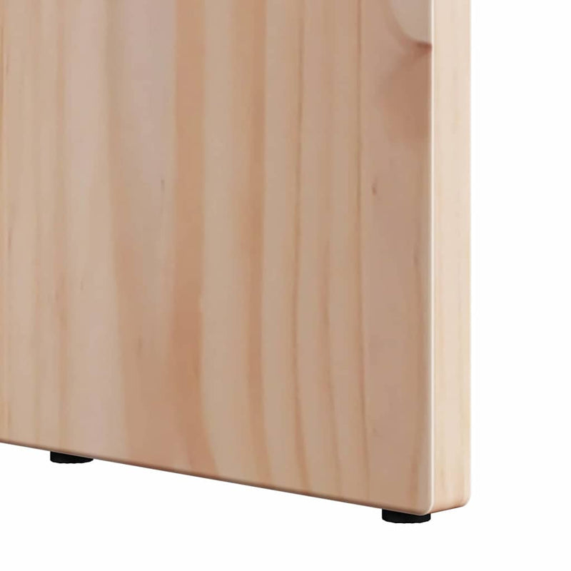 vidaXL Dohányzóasztal Természetes 50 x 50 x 35 cm Tömör fenyőfa