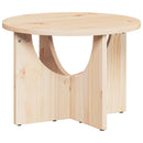 vidaXL Dohányzóasztal Természetes 50 x 50 x 35 cm Tömör fenyőfa