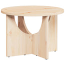 vidaXL Dohányzóasztal Természetes 50 x 50 x 35 cm Tömör fenyőfa