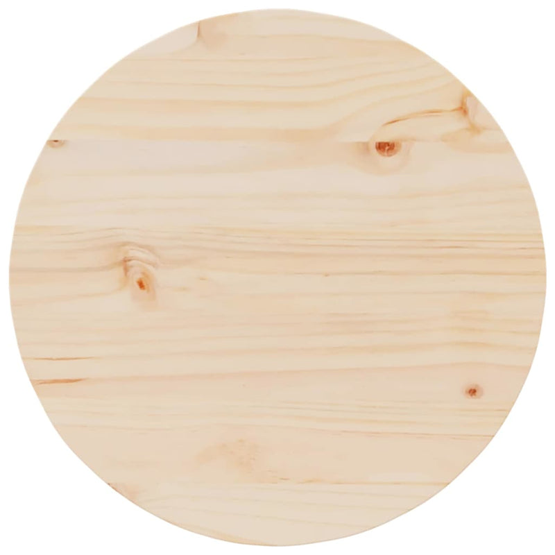 vidaXL Dohányzóasztal Természetes 50 x 50 x 35 cm Tömör fenyőfa