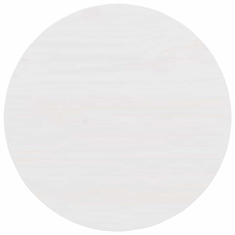 vidaXL Dohányzóasztal Fehér 50 x 50 x 35 cm Tömör fenyőfa