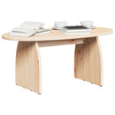vidaXL Dohányzóasztal Barna 80 x 40 x 35 cm Tömör fenyőfa