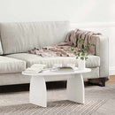 vidaXL Dohányzóasztal Fehér 80 x 40 x 35 cm Tömör fenyőfa