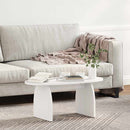 vidaXL Dohányzóasztal Fehér 80 x 40 x 35 cm Tömör fenyőfa