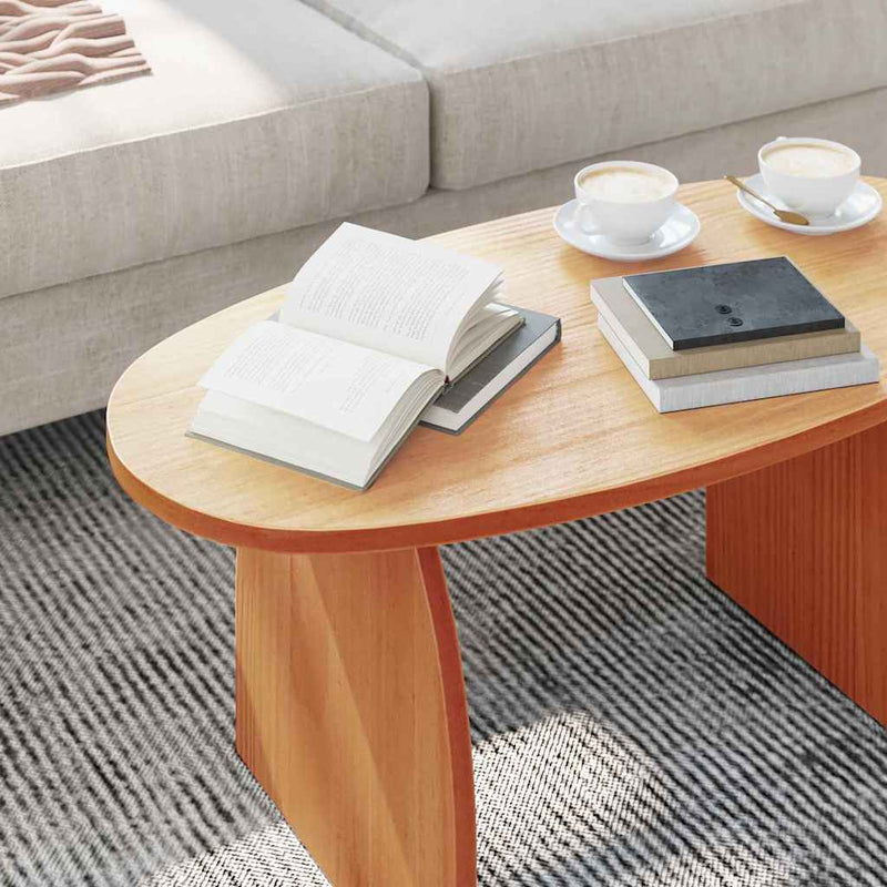 vidaXL Dohányzóasztal Viaszbarna 80 x 40 x 35 cm Tömör fenyőfa