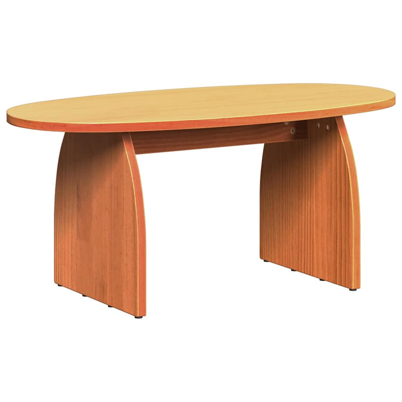 vidaXL Dohányzóasztal Viaszbarna 80 x 40 x 35 cm Tömör fenyőfa