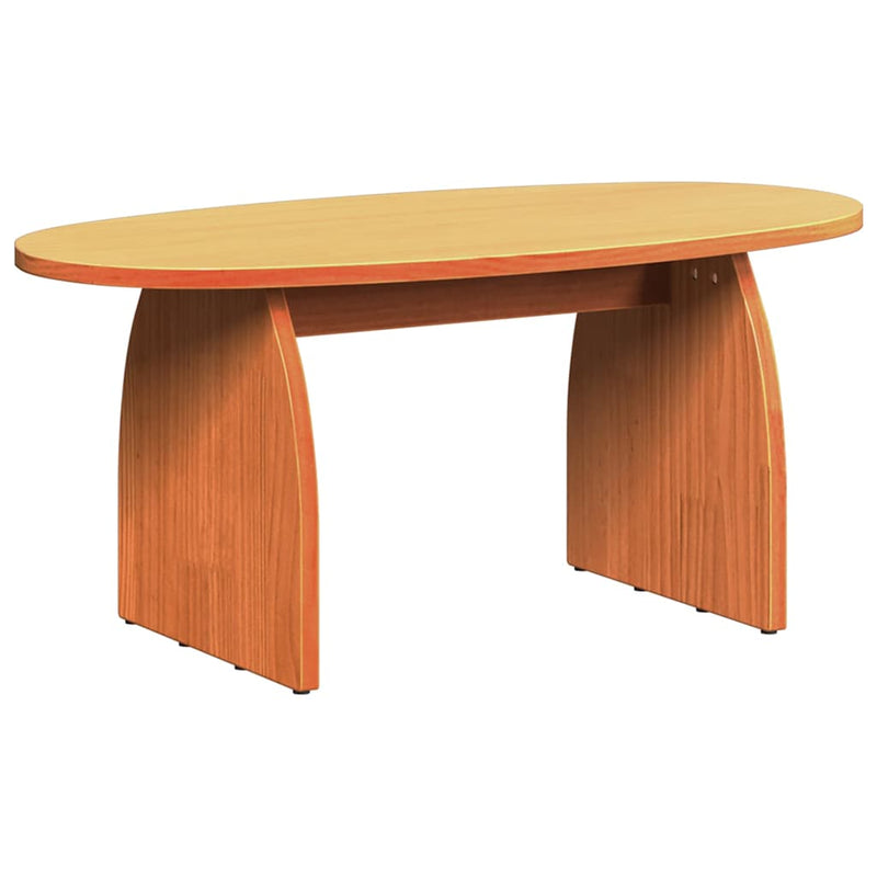 vidaXL Dohányzóasztal Viaszbarna 80 x 40 x 35 cm Tömör fenyőfa