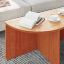 vidaXL Dohányzóasztal 2 pcs Faggyú barna Tömör fenyőfa