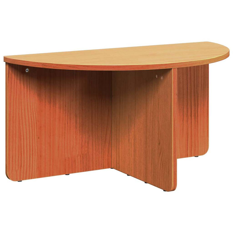 vidaXL Dohányzóasztal 2 pcs Viaszbarna 79 x 39.5 x 40 cm Tömör fenyőfa