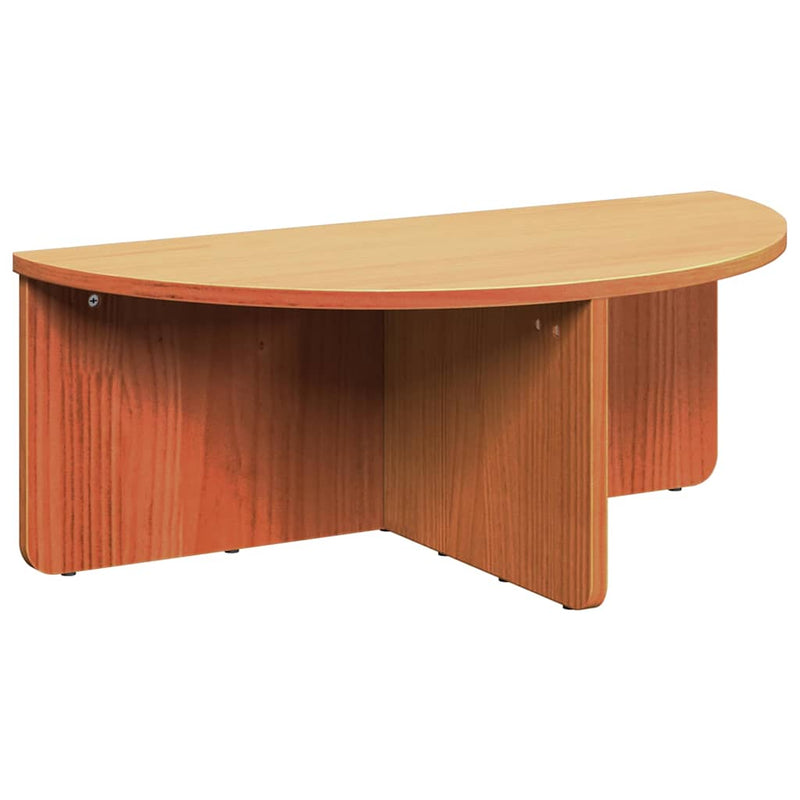 vidaXL Dohányzóasztal 2 pcs Viaszbarna 79 x 39.5 x 40 cm Tömör fenyőfa