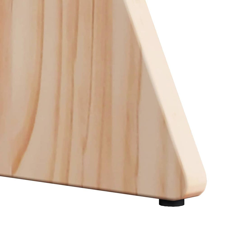 vidaXL Dohányzóasztal 3 pcs Természetes 49 x 49 x 30 cm Tömör fenyőfa