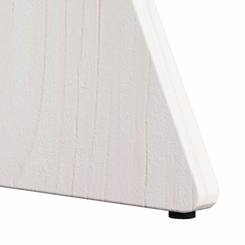 vidaXL Dohányzóasztal 3 pcs Fehér 49 x 49 x 30 cm Tömör fenyőfa