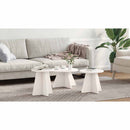 vidaXL Dohányzóasztal 3 pcs Fehér