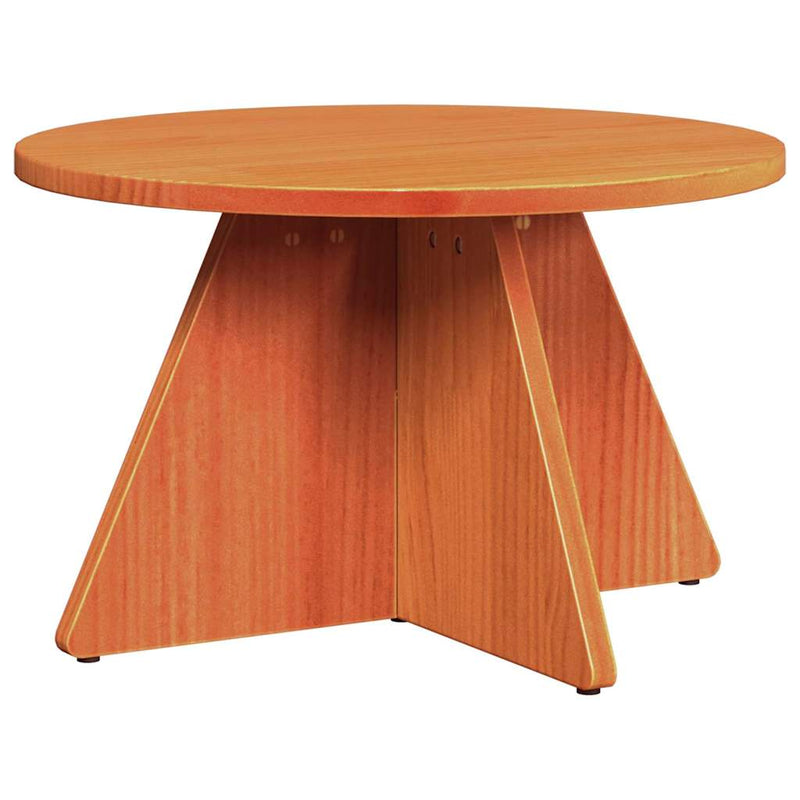 vidaXL Dohányzóasztal 3 pcs Viaszbarna 49 x 49 x 30 cm Tömör fenyőfa