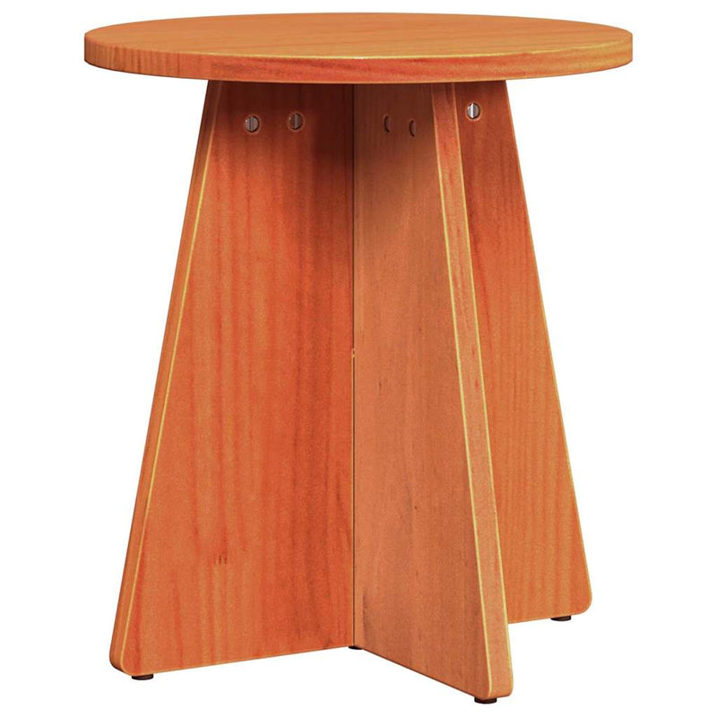 vidaXL Dohányzóasztal 3 pcs Viaszbarna 49 x 49 x 30 cm Tömör fenyőfa