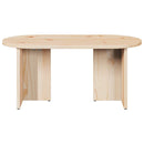 vidaXL Dohányzóasztal Természetes 80 x 39,5 x 35 cm Tömör fenyőfa