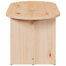 vidaXL Dohányzóasztal Természetes 80 x 39,5 x 35 cm Tömör fenyőfa
