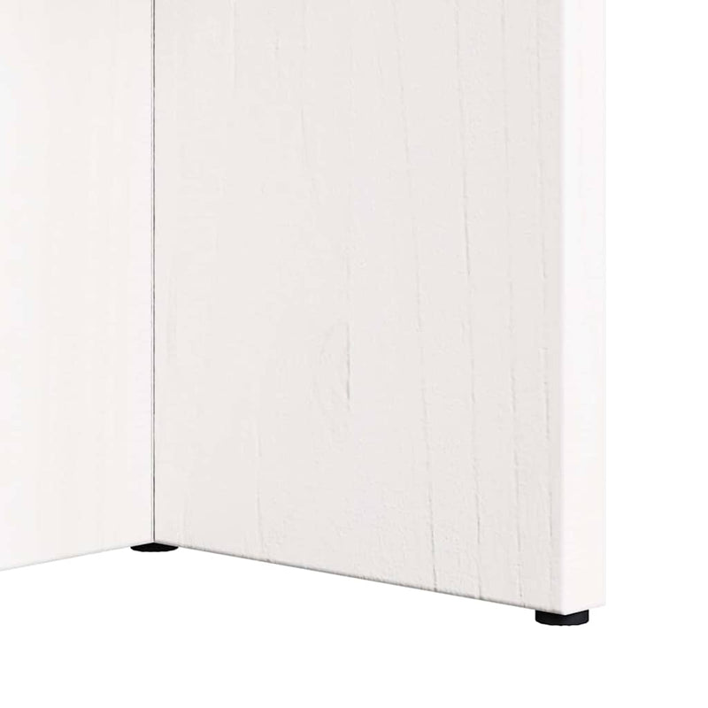 vidaXL Dohányzóasztal Fehér 80 x 39.5 x 35 cm Tömör fenyőfa