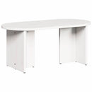vidaXL Dohányzóasztal Fehér 80 x 39,5 x 35 cm Tömör fenyőfa