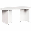 vidaXL Dohányzóasztal Fehér 80 x 39,5 x 35 cm Tömör fenyőfa