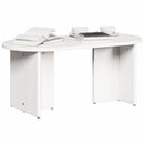vidaXL Dohányzóasztal Fehér 80 x 39,5 x 35 cm Tömör fenyőfa